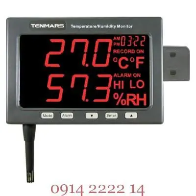 Máy đo nhiệt độ độ ẩm tự ghi Tenmars TM-185D 2 Máy đo nhiệt độ độ ẩm tự ghi Tenmars TM-185D