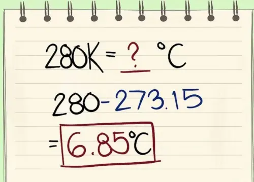 Chuyển từ độ Kelvin sang độ Celcius