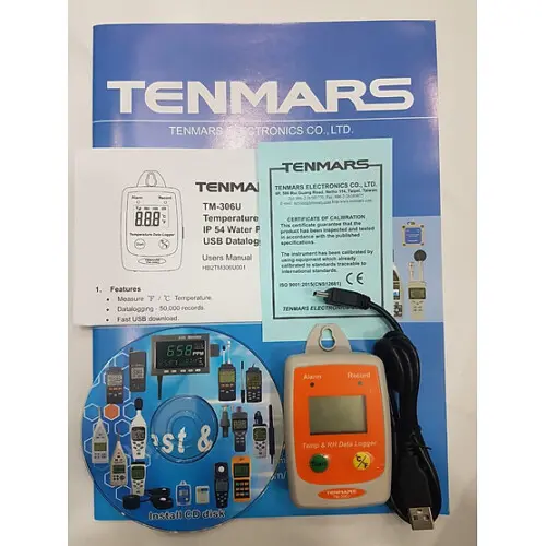 Review nhiệt kế tự ghi Tenmars TM-306U Review nhiệt kế tự ghi Tenmars TM-306U