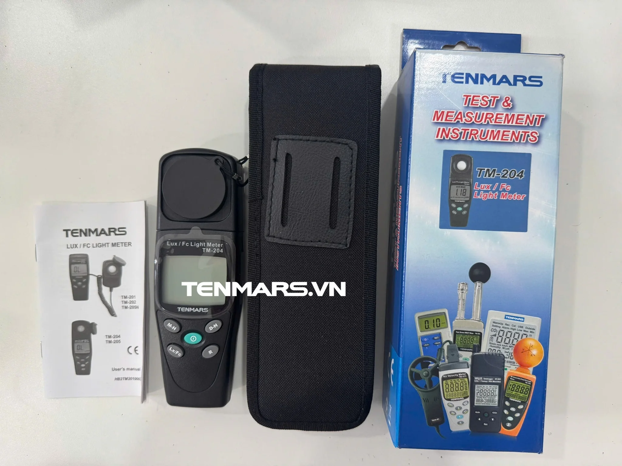 Máy đo cường độ ánh sáng Tenmars TM-204 9 Bộ sản phẩm máy đo cường độ ánh sáng Tenmars TM-204