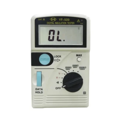Máy đo điện trở cách điện Tenmars YF-509 2 Máy đo điện trở cách điện Tenmars YF-509