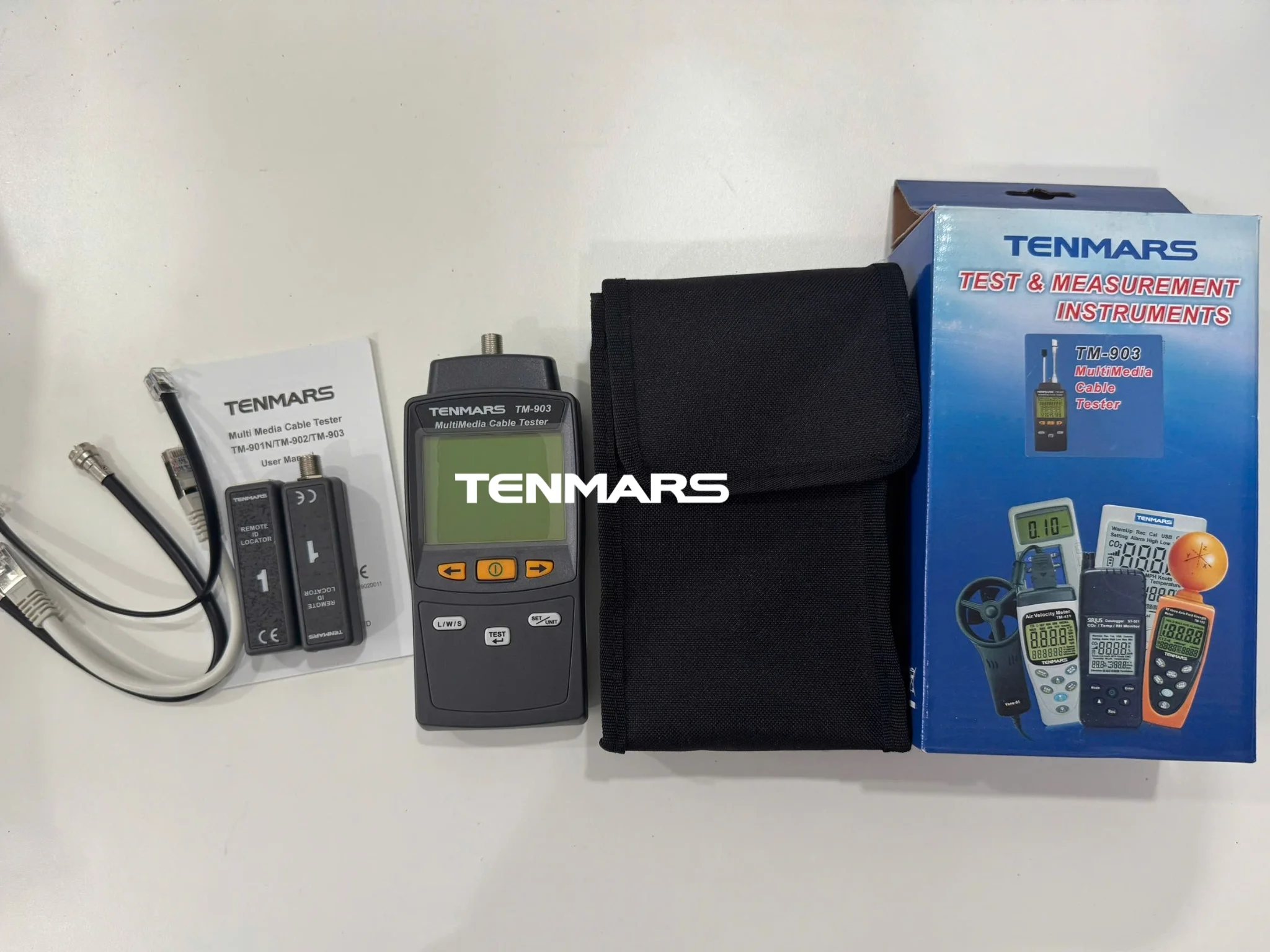 Thiết bị kiểm tra cáp mạng Tenmars TM-903 9 Trọn bộ máy kiểm tra cáp mạng Tenmars TM-903