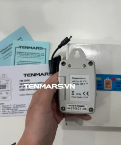 Nhiệt kế tự ghi Tenmars TM-306U 7 Mặt sau thiết bị ghi nhiệt độ TM-306U