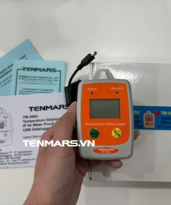 Nhiệt kế tự ghi Tenmars TM-306U 6 Mặt trước datalogger nhiệt độ Tenmars TM-306U