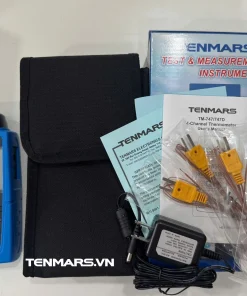 Ảnh trọn bộ nhiệt kế tự ghi 4 kênh Tenmars TM-747D