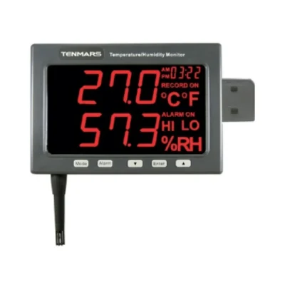 Máy đo nhiệt độ độ ẩm tự ghi Tenmars TM-185D 2 Máy đo nhiệt độ độ ẩm tự ghi Tenmars TM-185D