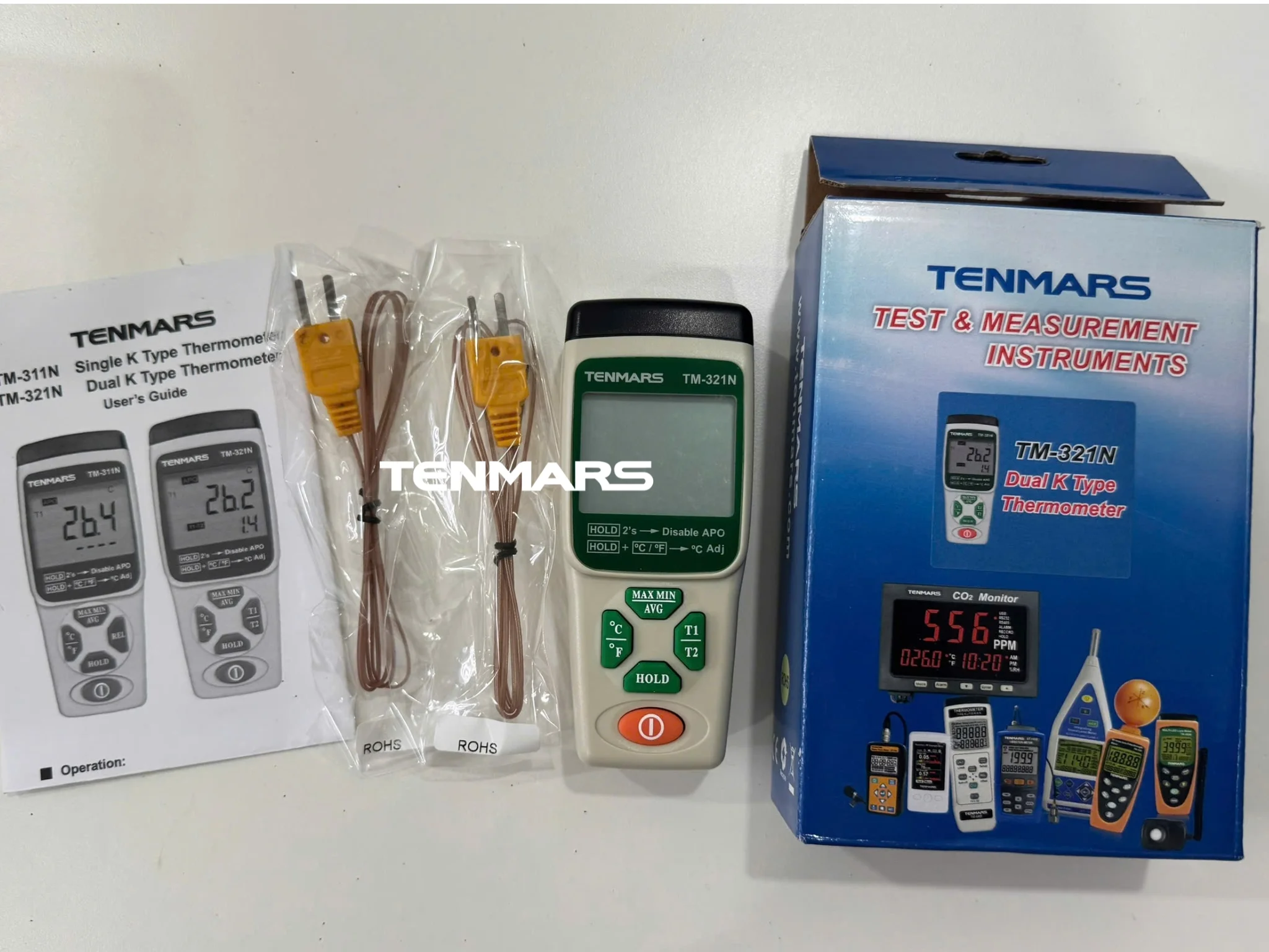 Nhiệt kế 2 kênh Tenmars TM-321N 15 Sản phẩm nhiệt kế 2 kênh Tenmars TM-321N