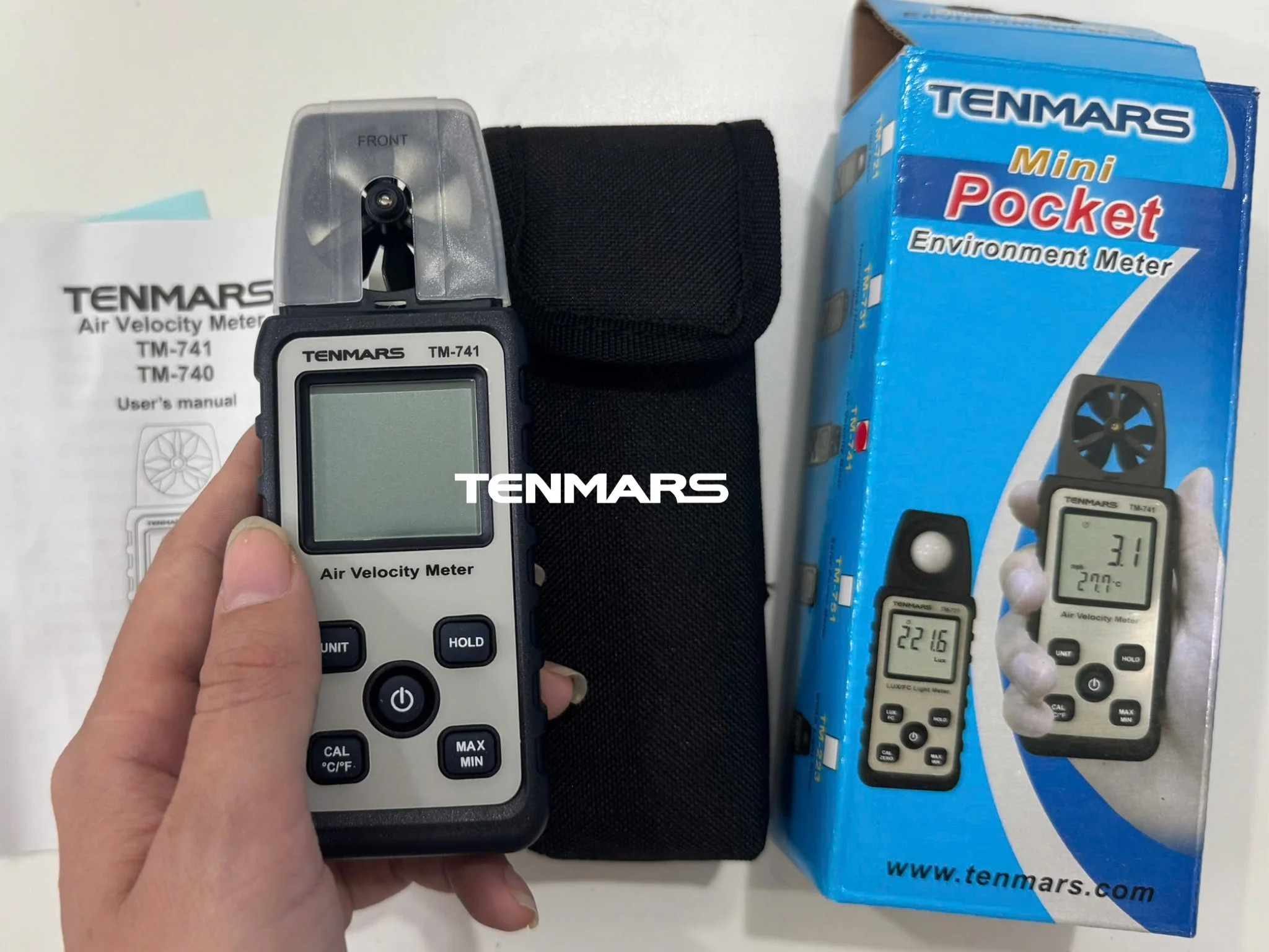 Máy đo gió Tenmars TM-741 10 anh thuc te mat truoc may do gio tenmars tm 741