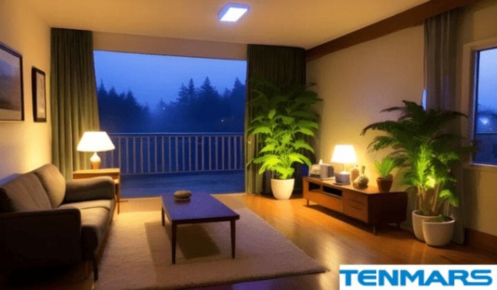 Cường độ ánh sáng phù hợp với không gian