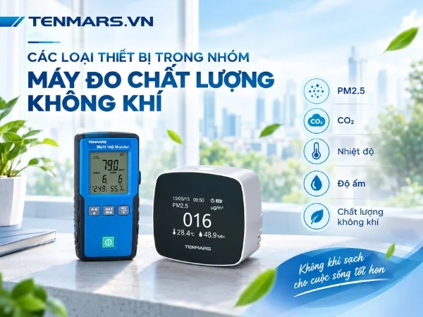 Các loại thiết bị đo chất lượng không khí phổ biến