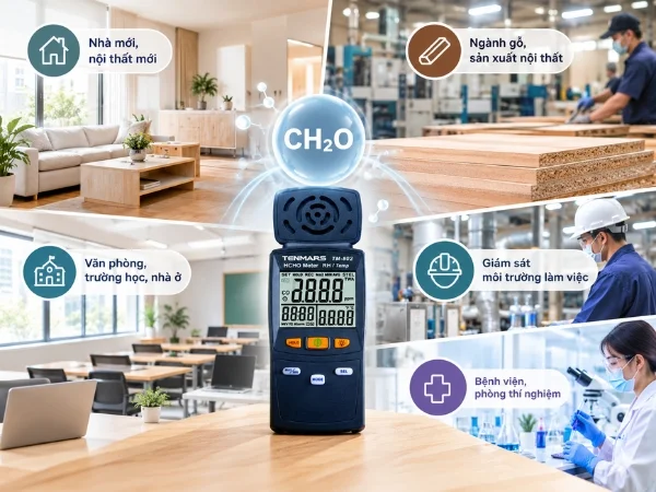 Ứng dụng của máy đo khí CH2O