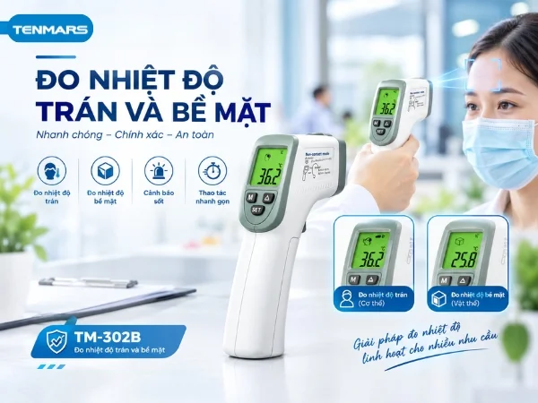 Ứng dụng máy đo nhiệt độ hồng ngoại - đo trán và bề mặt không tiếp xúc
